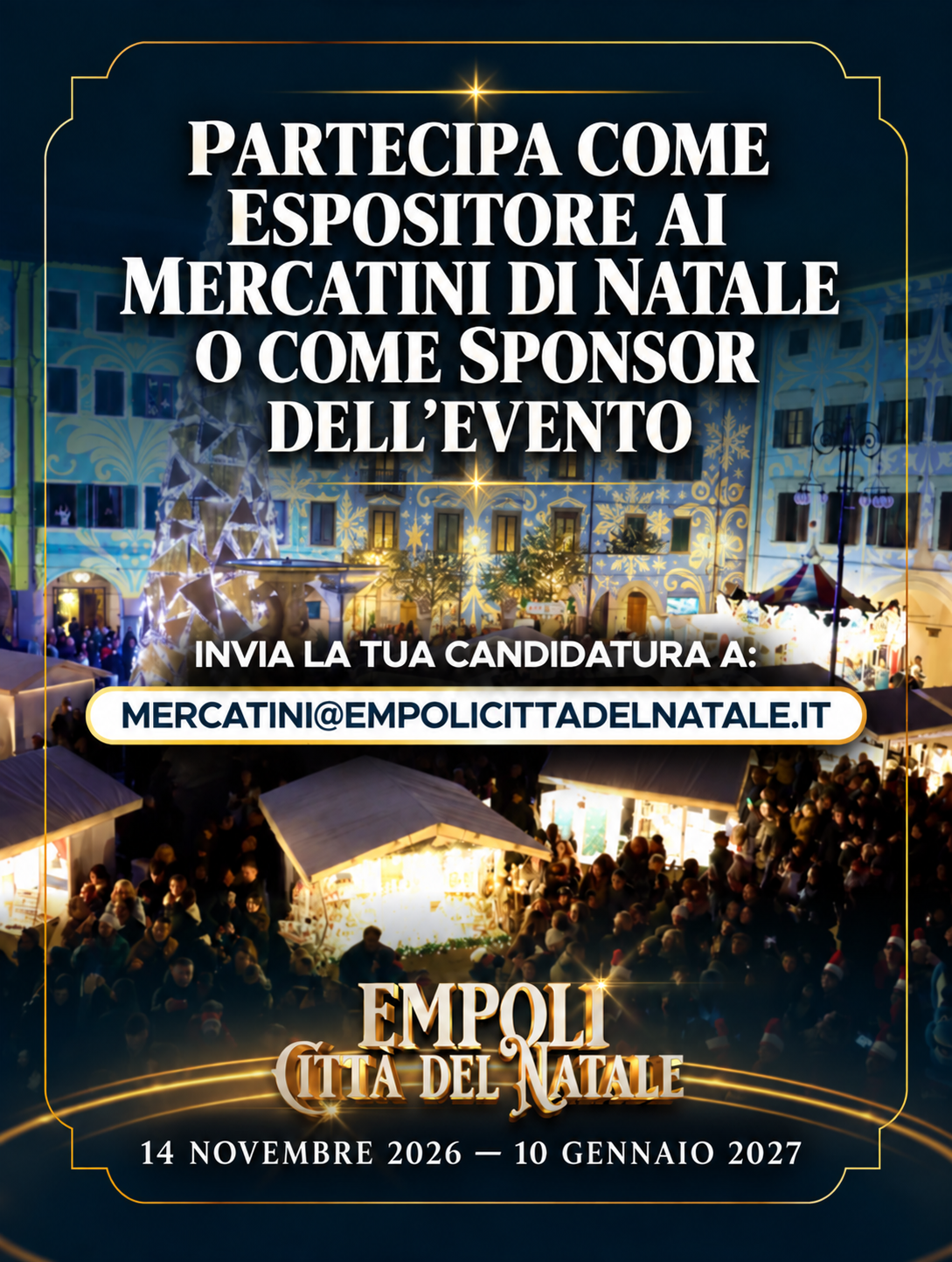 locandina per candidatura natale a empoli